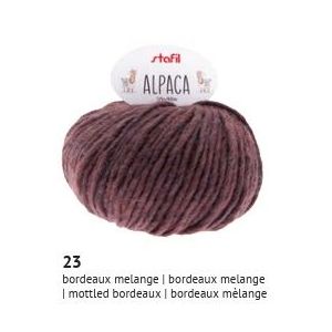 Alpaca Lana 50g Col. 23 Bordeaux melange - STAFIL