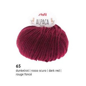 Alpaca Lana 50g Col. 65 Rosso scuro - STAFIL