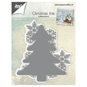 Fustella Cutting stencil christmas tree with snowflakes - JOY CRAFTS