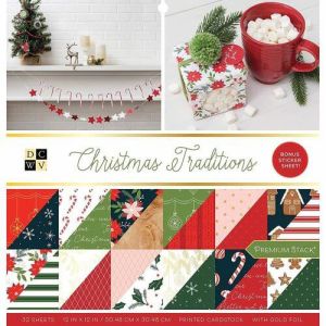 Christmas Traditions 12x12 Inch Premium Stack - DCWV