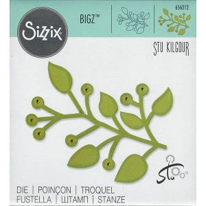 Fustella Bigz Branch with leaves - Ramo con foglie - SIZZIX