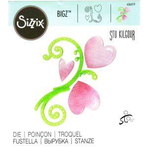 Fustella Bigz flourish & Hearts - SIZZIX