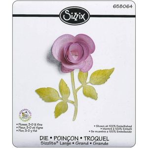 Fustella Sizzlits Flower 3D Vine - SIZZIX