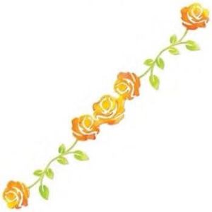 Fustella Sizzlits Decorative Strip Rose vine - SIZZIX