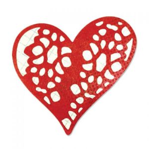 Fustelle Thinlits Doily, laced with love - Cuore - SIZZIX
