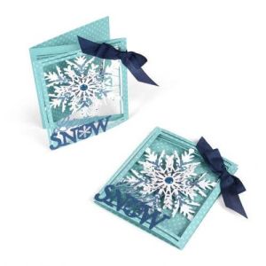 Fustelle Thinlits Tri-fold card Snowflake - Fiocco di neve - SIZZIX