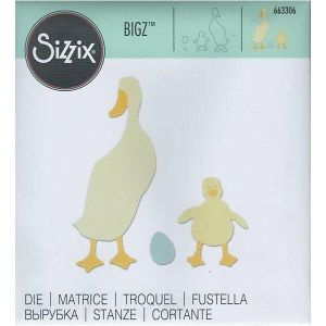 Fustella Bigz Oca con Pulcino - Duck - SIZZIX