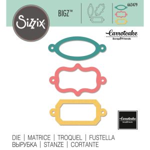 Fustella Bigz Ornamental Bookplates - Etichette da libro - SIZZIX