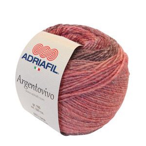 Filato Argentovivo 100gr col.83 Rosso-Susina - ADRIAFIL