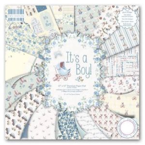 It's a boy 12x12 Paper Pad - FIRST EDITION