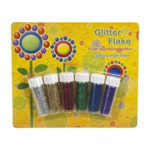 Set tubetti glitter assortito 6x3gr - WILER