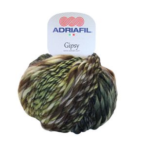 Filato Gipsy 50gr col.27  Mix Verde Militare - ADRIAFIL