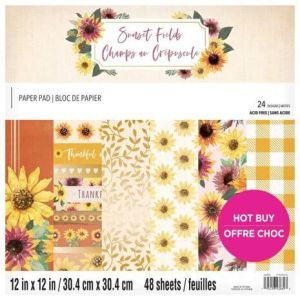 Sunset Fields 12x12 Inch Paper Pad - CRAFT SMITH