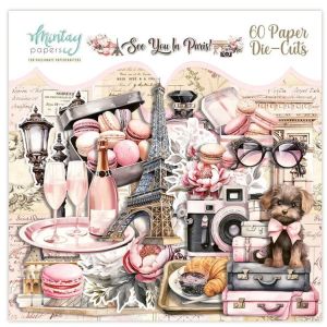 See you in Paris! Paper Die cuts 60pz - MINTAY