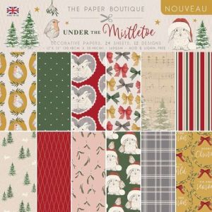 Under the Mistletoe 12x12 Inch Decorative Papers - THE PAPER BOUTIQUE