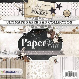 Paper pad 15x15cm Frozen forest - STUDIO LIGHT