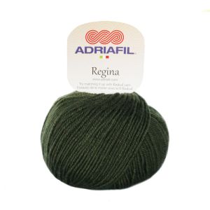 Lana Regina 50gr 100% merino superwash col.24 Verde Militare - ADRIAFIL