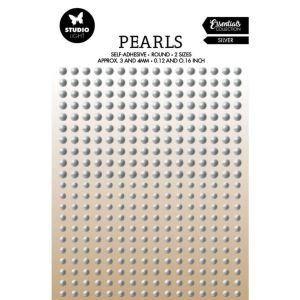 Pearls Self-adhesive Silver Argento - STUDIO LIGHT