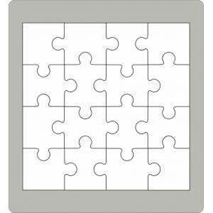 Fustella Bigz puzzle quadrato - WILER